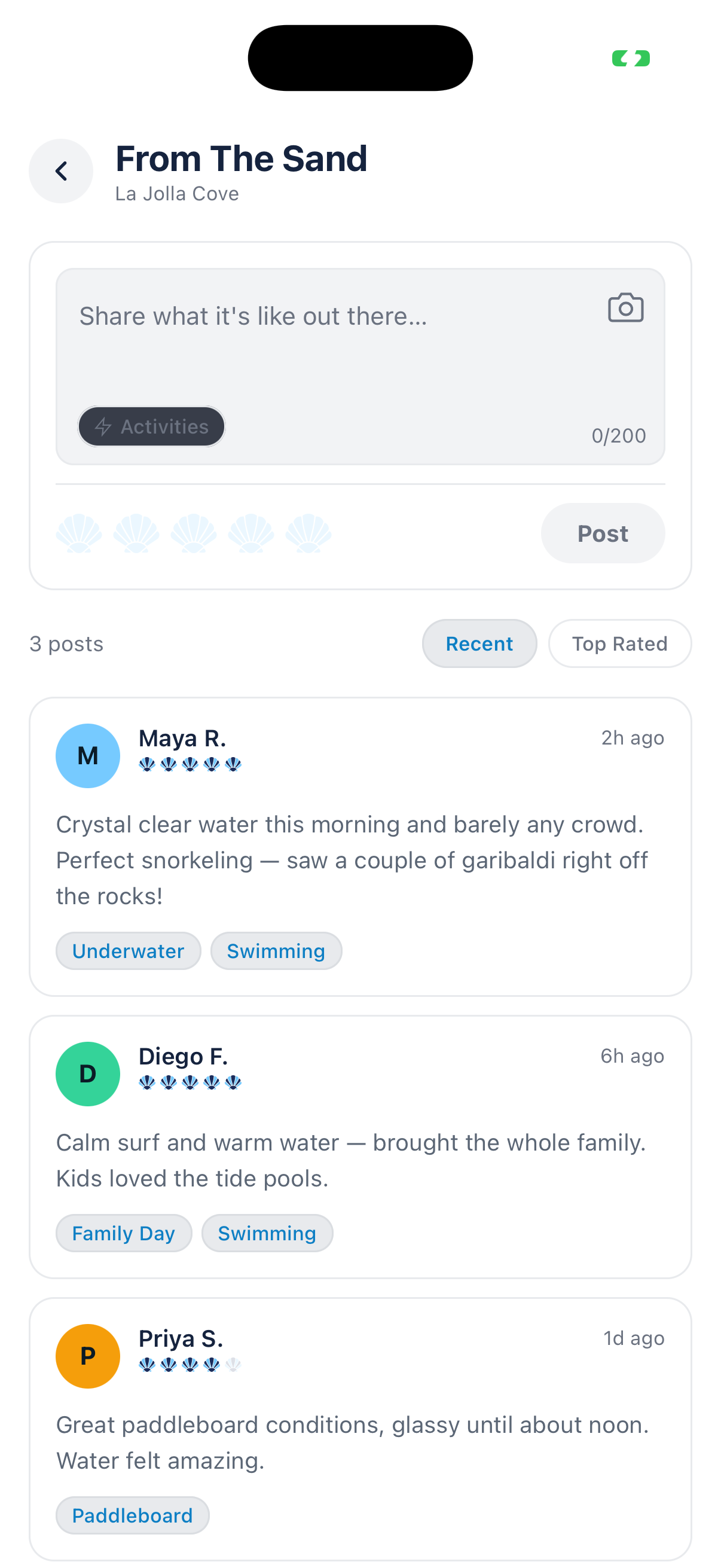 From the Sand — community condition reports